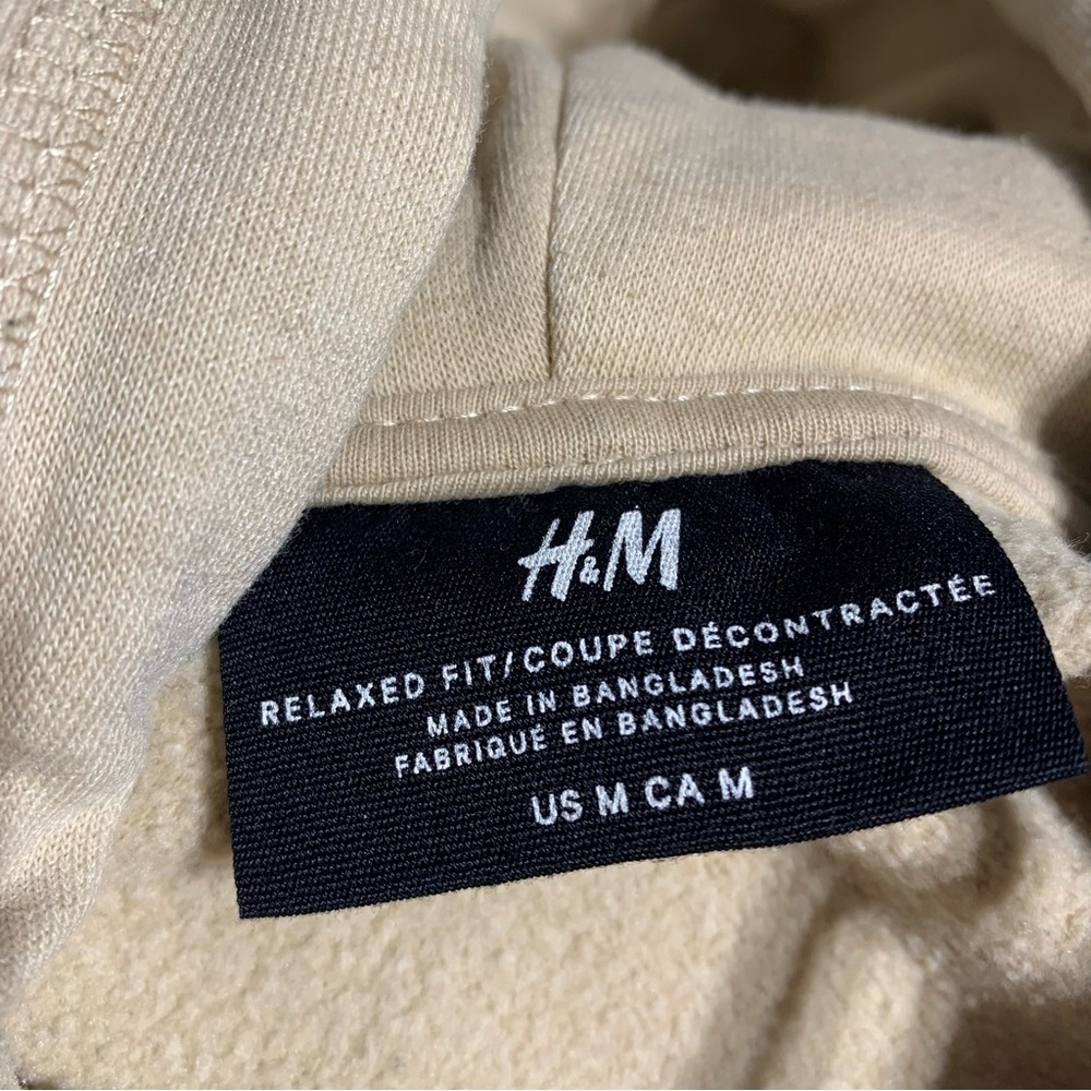 H&M minimalist Cream‎ Oversized Hoodie Relaxed Fit - Picture 2 of 5